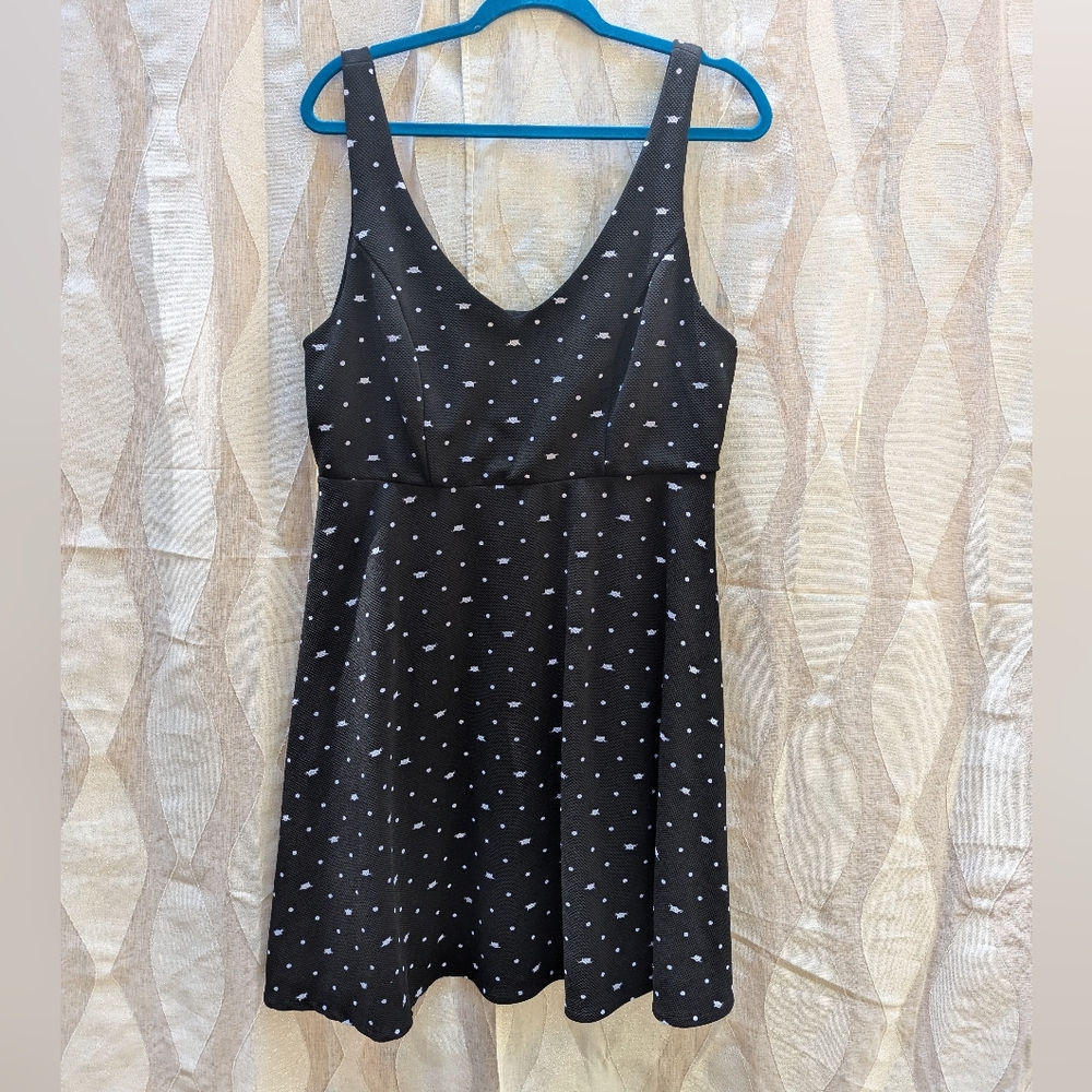 Torrid Polka Dot & Cat Print  Dress
